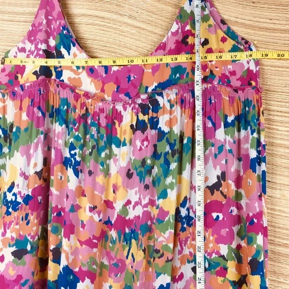 Tuckernuck Meade Midi Multicolor Floral Tank Sleeveless Sundress Size L - Picture 12 of 13
